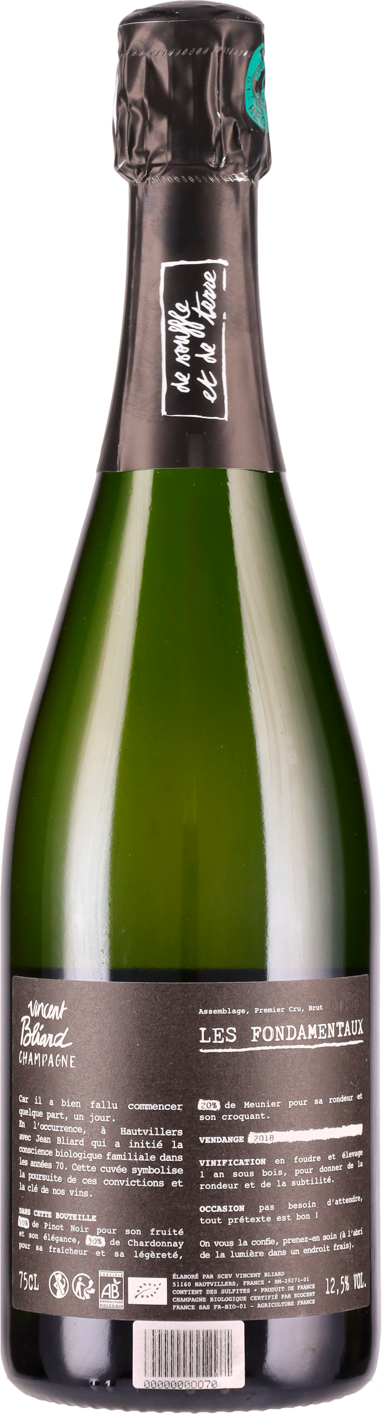 Champagne Brut 1er Cru Les Fondamentaux BIO