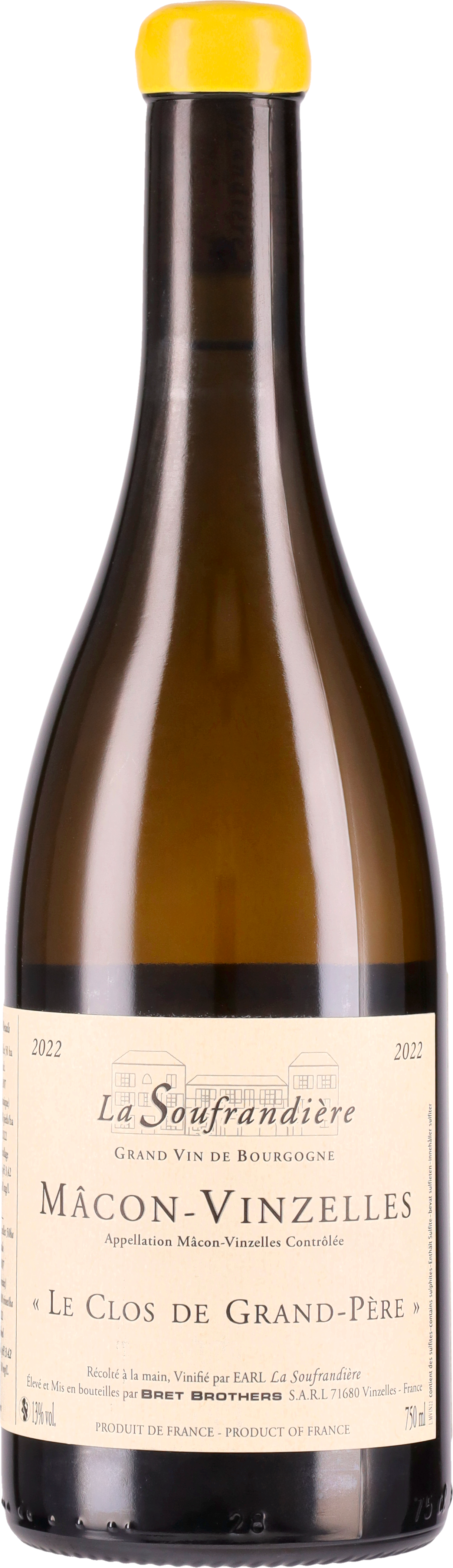 Macon Vinzelles Le clos de grand pere Chardonnay BIO