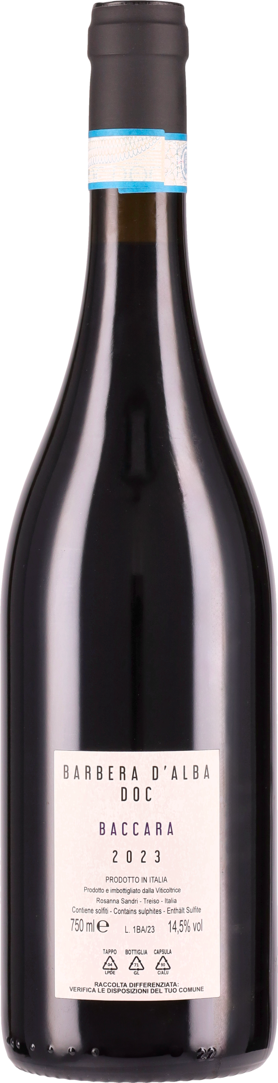 Barbera d'Alba DOC Baccara 2023