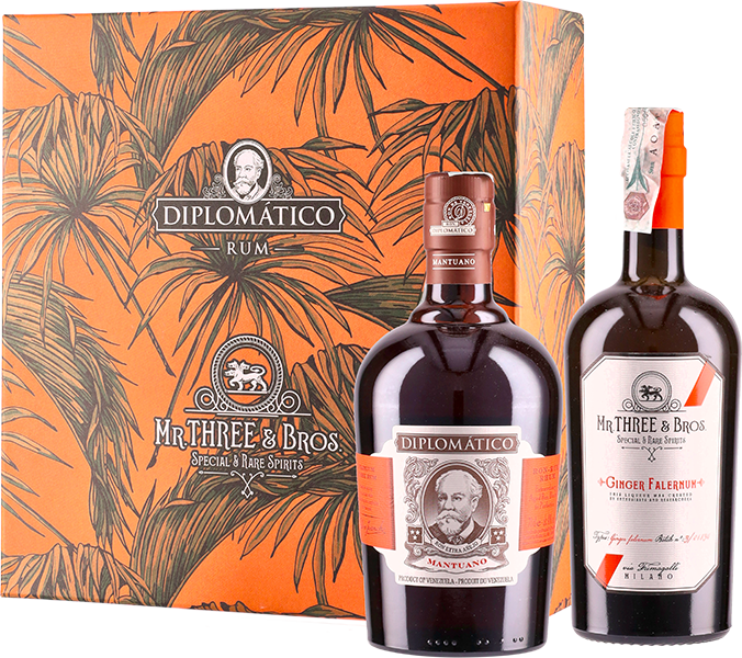 Confezione regalo mixology Rum Mantuano & Mr. Three & Bros Falernum