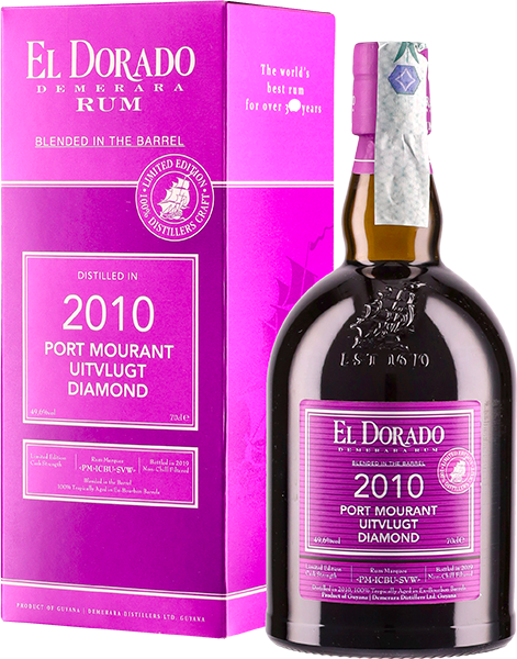 Rum El Dorado Purple Port Mourant - Uitvlugt - Diamond 2010