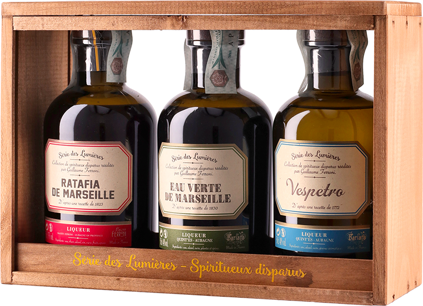 Serie Des Lumieres Gift Box Con Ratafia - Eau Verte - Vespetro