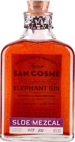 Elephant Sloe Gin Infused mezcal