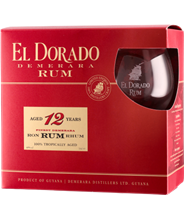 Rum El Dorado 12 Yo Gift Glass Pack