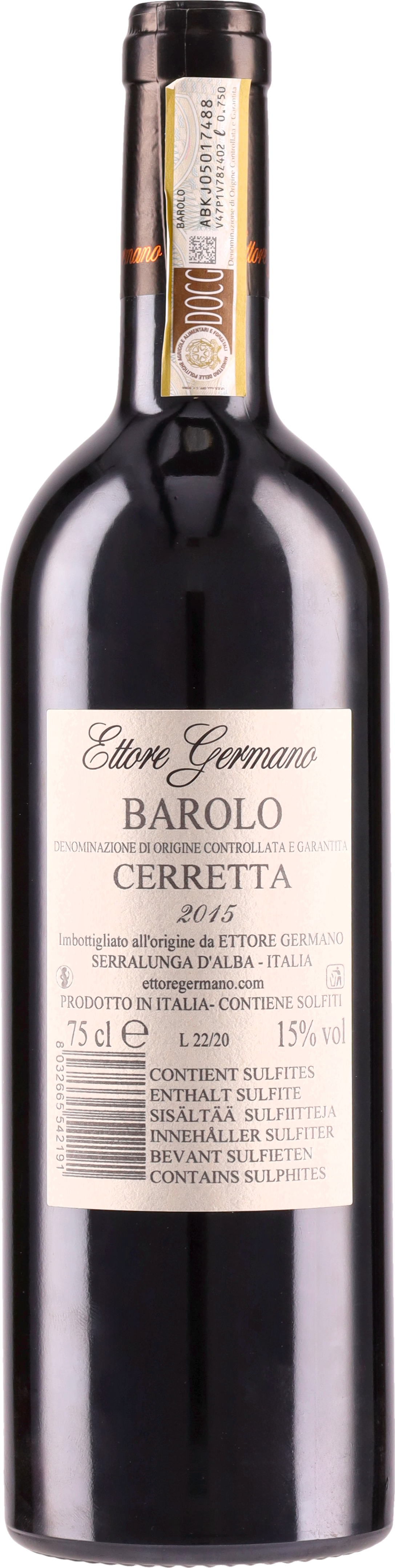 Barolo DOCG Cerretta 2015