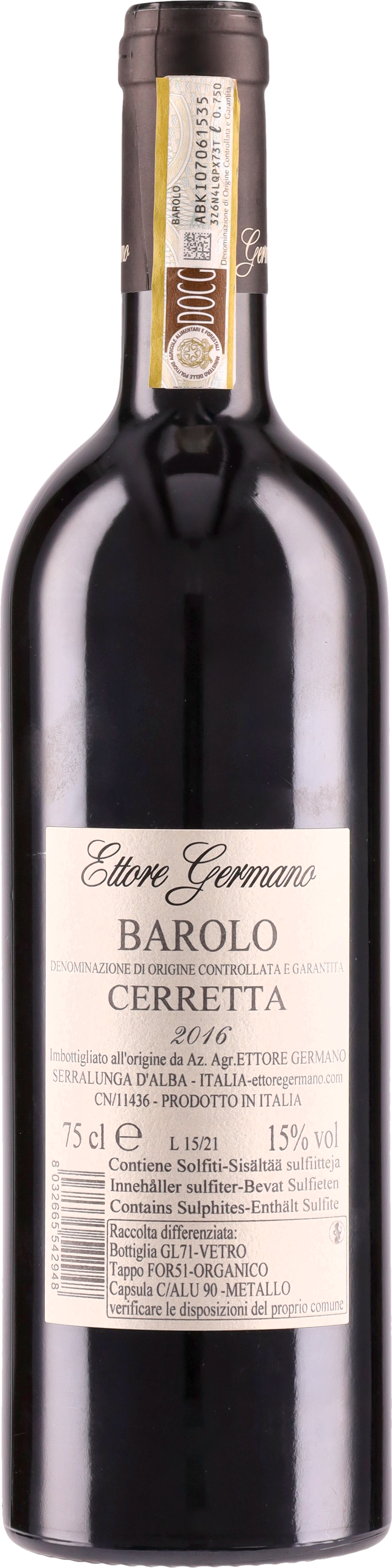 Barolo DOCG Cerretta 2016