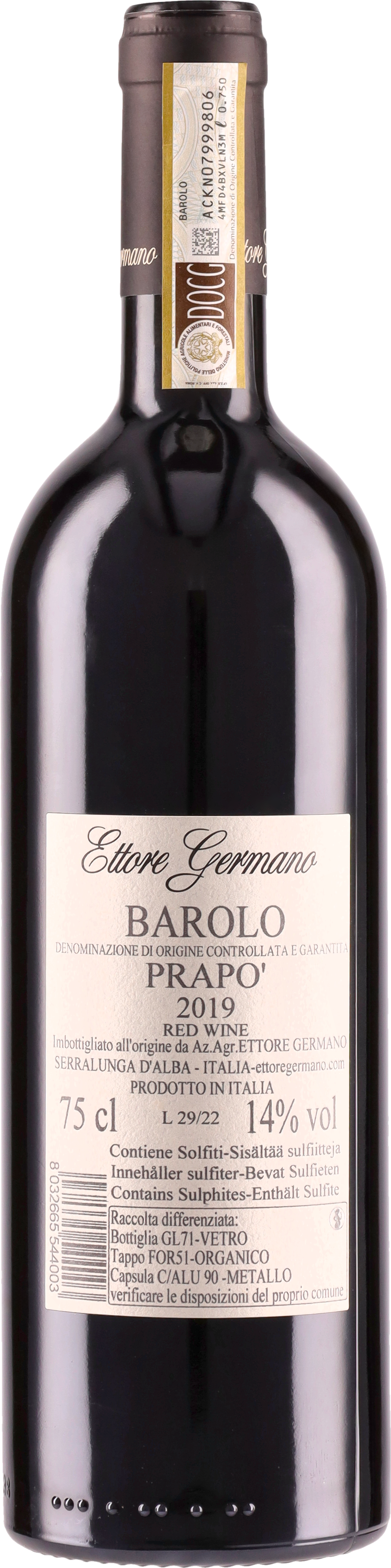 Barolo DOCG Prapò 2019