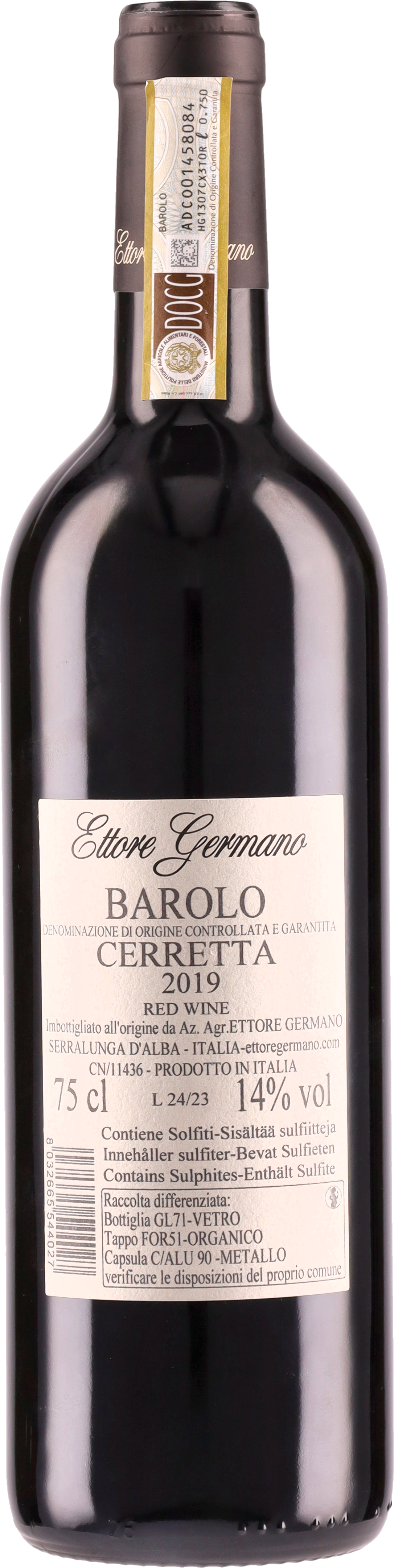 Barolo DOCG Cerretta 2019