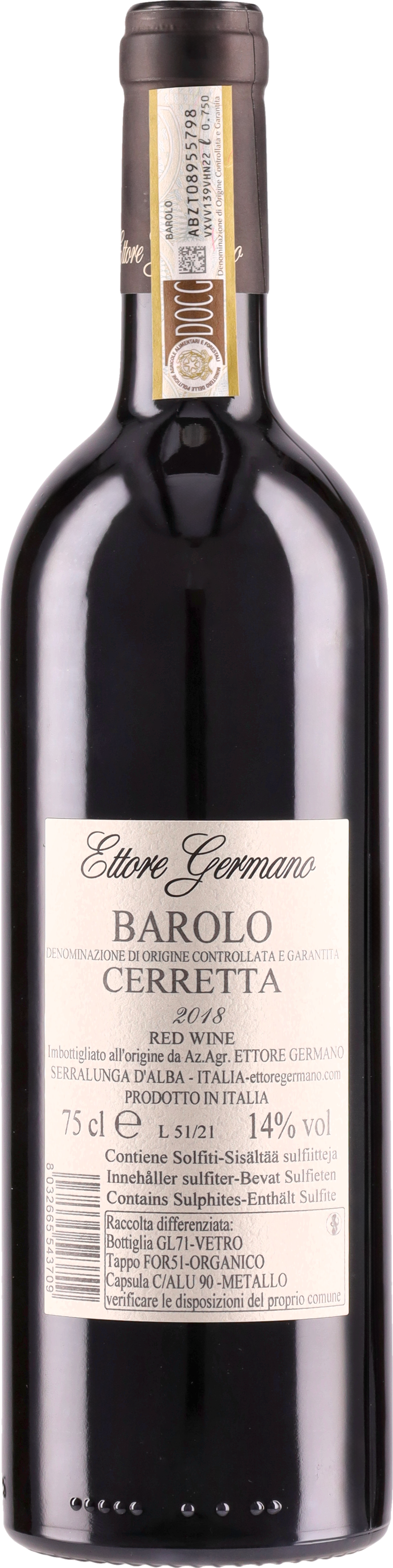 Barolo DOCG Cerretta 2018