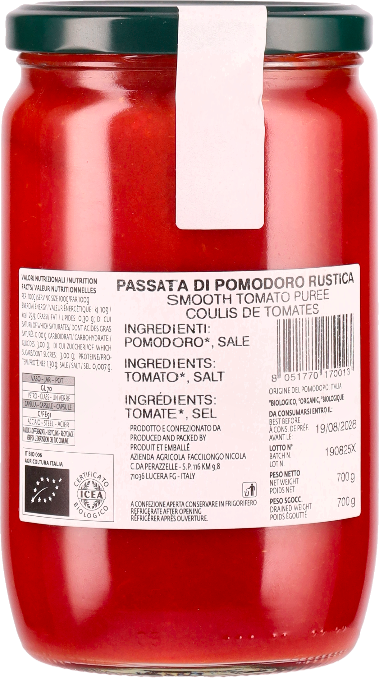 Passata di Pomodoro Rustica BIO
