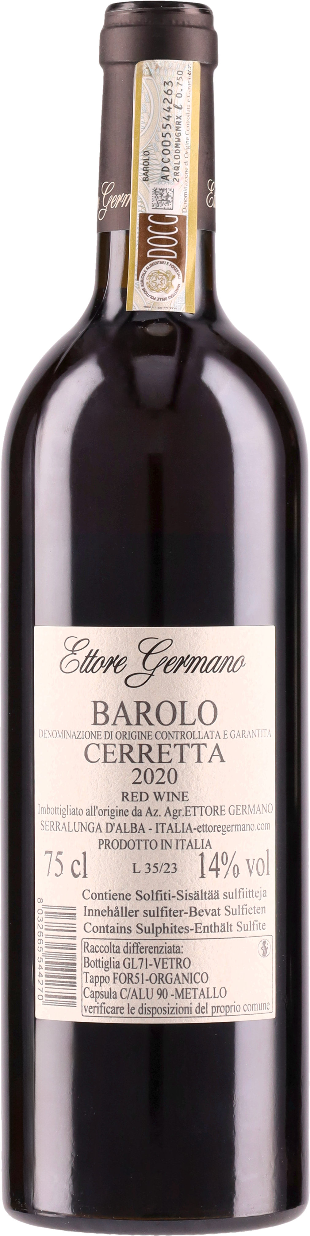 Barolo DOCG Cerretta 2020