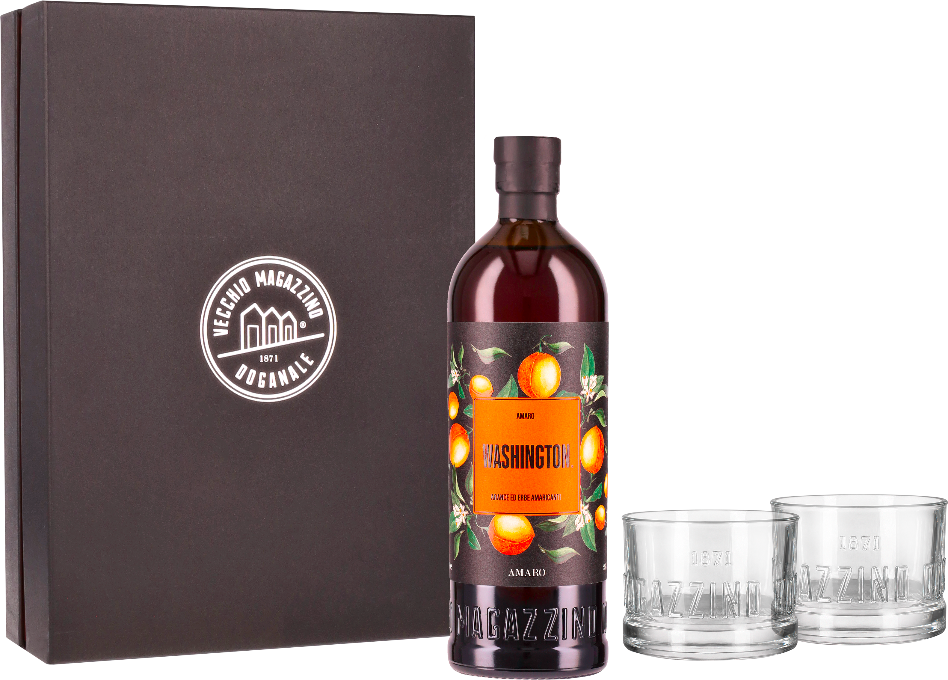 Liquore Washington Amaro di Arance ed Erbe Tailor Made Glass Pack