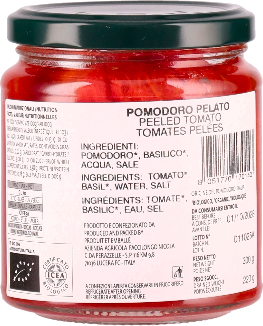 Pomodoro Pelato BIO